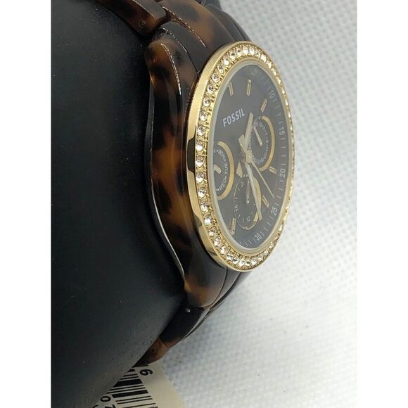 Fossil ES2795 Women's Plastic Analog Black Dial Quartz Genuine Wrist Watch LP321 - Picture 3 of 9